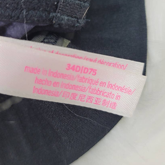 Victoria Secret Pink Black/Green Camo Wear Everywhere Push Up 34D - Picture 5 of 6